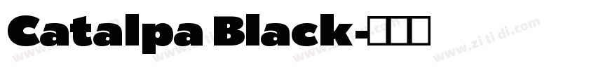 Catalpa Black字体转换